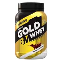 Bigmuscles Nutrition Premium Gold Whey 1Kg [Belgian Chocolate] | Whey Protein Isolate & Whey Protein Concentrate | 25g Protein Per Serving | 0g Sugar | 5.5g BCAA