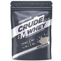 Bigmuscles Nutrition Crude Whey 1kg, Whey Protein, 24g Protein, 5.5g BCAA, 4 g Glutamine