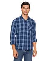 Lee Men's Checkered Slim Fit Casual Shirt


