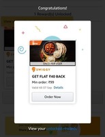Send Money via Amazon UPI & Unlock Flat 40₹ Back on Min 99₹ Payment on Swiggy