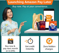 Make a payment for your Recharge or Bill and Get 100% back up to ₹35 using Amazon Paylater