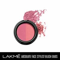 Lowest Lakme Absolute Face Stylist Blush Duos, Pink Blush, 6gm