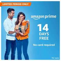 FREE 14 Days Amazon Prime Membership (No Card Required) select users