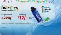 (Live at 12 PM - 1:20 PM) Droom Super Sipper Sale from only Rs.12 