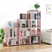 Flipkart Perfect Homes Studio Metal Open Book Shelf  (Finish Color - Plain Pink, DIY(Do-It-Yourself))