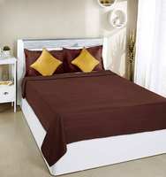 Amazon Brand - Solimo Polar Fleece Blanket, Double (100 x 90 inch), Brown