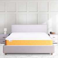 SleepX Dual Comfort Mattress - Medium Soft & Hard - Double Bed Size (Orange, 72x48x6)
