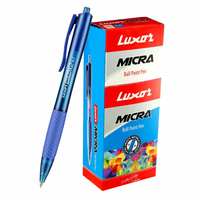 Luxor MICRA Ball Pen Blue Pack of 20