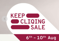 Tata Cliq Keep Cliqing Sale : Upto 85% off + Flat 10% off via HDFC Credit Card, Credit Card EMI and Debit Card EMI transactions.