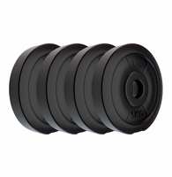 Amazon Brand - Koxtons 20 Kg (5 Kgx4) Free Weights Combo, PVC, Black