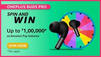OnePlus Buds Pro spin and win upto 1,00,000 Amazon pay balance