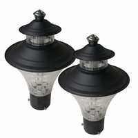 Lexton Rust Proof LED Garden Light (Standard, Black, Pack of 2)