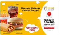 McDonalds Coupons - FREE Regular Fries  (On Orders Above ₹200) & More Offers