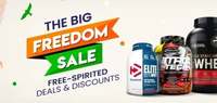 Healthkart Big Freedom Sale Upto 60% off on Bodybuilding Products & More offers