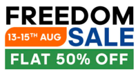 Adidas Independence day sale Flat 50% off + 10% cashback  via HDFC Bank Card