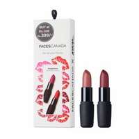 Faces Canada Truly Matte Gift Box Combo Buff Nude + Flamboyant Plum (8g)
