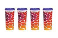 apply coupon - Signoraware Energy Jumbo Plastic Tumbler Set, 500ml, Set of 4, Deep Violet