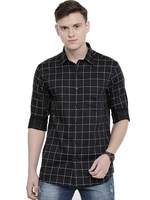 Peppyzone Men's Cotton Checked Printed Casual Shirt (3XL)