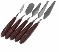Qatalitic Set of 5 Painting Knives of Various Sizes & Shapes