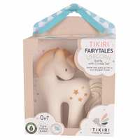 Tikiri Toys Shining Stars Unicorn Rattle with Crinkle Tail, Handmade & Organic, for Kids 0+ & Above, Multicolor