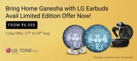 LG Tone Free from ₹6,990 with free Ganesha Case 