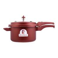 Wonderchef Health Guard Aluminium Pressure Cooker, 5 litres, Maroon