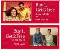 Myntra Buy 1 Get 3 Free & More Deals [Till Midnight]