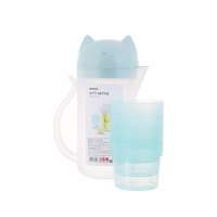 MINISO Portable Travel Kettle with 4 Cups Set (Blue)