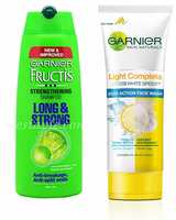 Garnier Fructis Long and Strong Strengthening Shampoo, 340ml And Garnier Skin Naturals Light Complete Duo Action Facewash, 100g