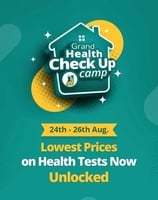 Pharmeasy Grand Health Checkup Camp (24th to 26th August) -100% Cashback upto Rs.500/400 on lab tests