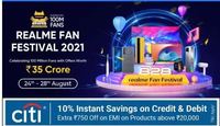  Realme Days -  Get 10% Instant Savings With Citi Credit & Debit Cards | 24 28 Aug