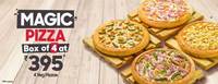 Magic Pizza Box (4 Veg Pizzas) @ Rs. 395