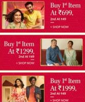 Myntra Flash Sale till midnight : Buy 1st Item @699 2nd @49 & More offers [Last time on sale]