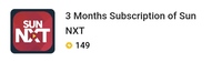 UPCOMING | 3 Months Subscription of Sun NXT @ 149 SuperCoins 