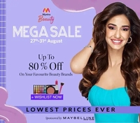 Myntra Beauty Mega Sale | Upto 80% Off |  27th - 31st Aug