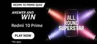 Amazon Redmi 10 Prime Quiz Answer & Win Redmi 10 Prime 