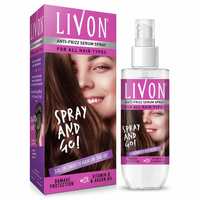 Livon Hair Serum Spray for Women| Smooth, Frizz free & Glossy Hair on the go | With Moroccan Argan Oil & Vitamin B | 100 ml