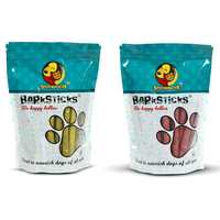 Foodie Puppies Best Combo Offer Dog Chew Munchy BarkSticks Chicken Flavor (450gm) & Dog Chew Munchy BarkSticks Mutton Flavor (450gm) for Puppies & Dogs

