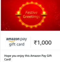 Amazon Get up to Rs 1250 Amazon Pay gift card on EMI transactions on Citi Credit cards