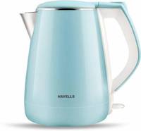 HAVELLS Aqua Plus Electric Kettle (1.2 L , Blue , White , silver)