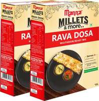 Manna Instant Multigrain Rava Dosa Ready Mix | Rava Dosa Batter | 180g x 2 Packs, Serves 8 |