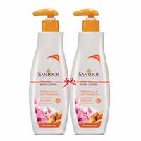 Santoor Perfumed Body Lotion for Whitening & UV Protection with Sandalwood & Sakura Extracts, 250ml (Buy 1 Get 1)

