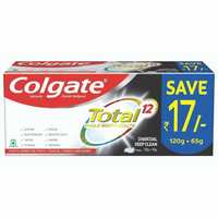 Pantry - Colgate Total Anticavity Fluoride Toothpaste, Charcoal Deep Clean, 185g (120g + 65g)

