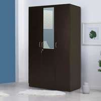 Nilkamal Willy 3 Door Mirror Wardrobe (Wenge) 