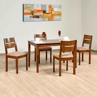 Nilkamal Envy 4 Seater Dining Set (Oak)