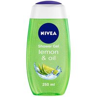 NIVEA Shower Gel, Lemon & Oil Body Wash, 250 ml
