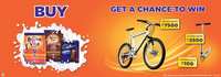 Buy bournvita and get a chance to win bicycle , scooter and assured cashback upto 100/-