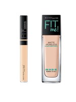 Maybelline New York Fit Me Matte + Poreless Liquid Foundation and Concealer Set
