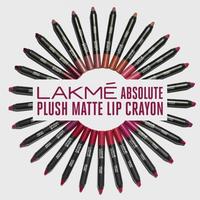 LAKMÉ Absolute Plush Matee Lip Crayon Buy 2 for Rs.1039 + Free Sharpener + Free Gift