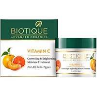 Biotique Vitamin C Correcting and Brightening Face Cream for All Skin Types, 50g
